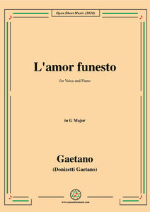 Donizetti-L'amor funesto