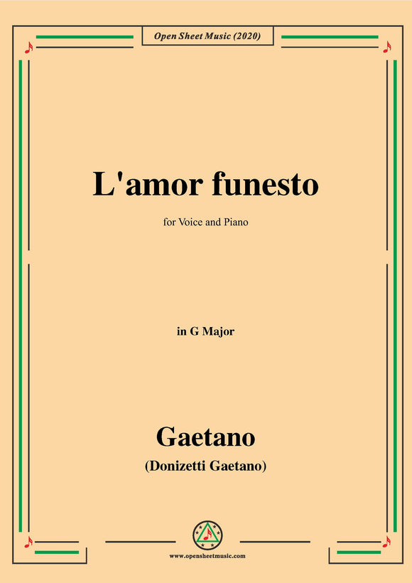 Donizetti-L'amor funesto