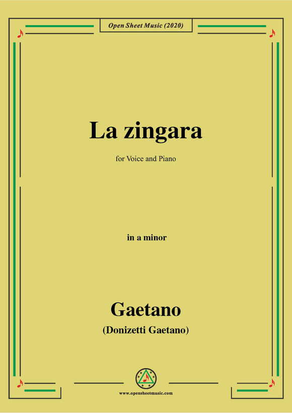 Donizetti-La Zingara