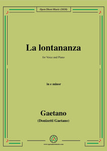 Donizetti-La lontananza,A 559