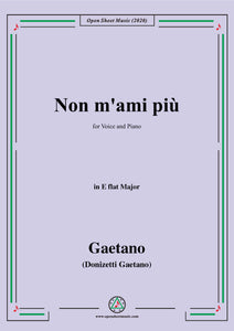 Donizetti-Non m'ami piu