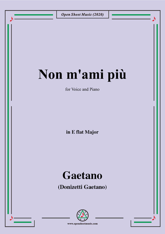 Donizetti-Non m'ami piu