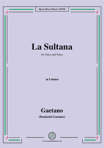 Donizetti-La Sultana