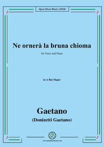 Donizetti-Ne ornera la bruna chioma