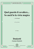 Donizetti-Quel guardo il cavaliere...So anch'io la virtu magica,in G Major,for Voice and Piano