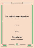 Gernsheim-Die helle Sonne leuchtet,Op.3 No.1,in A flat Major