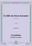 Gernsheim-Es fällt ein Stern herunter,Op.14 No.2,in E Major