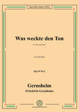 Gernsheim-Was weckte den Ton,Op.19 No.3,in E flat Major