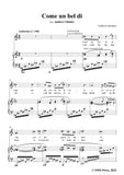 Giordano-Come un bel di,in a minor,from Andrea Chénier,for Voice and Piano