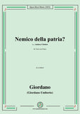 Giordano-Nemico della patria?,in a minor,from Andrea Chénier,for Voice and Piano