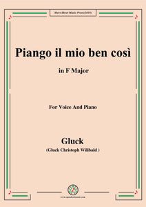 Gluck-Piango il mio ben così,from 'Orfeo ed Euridice'