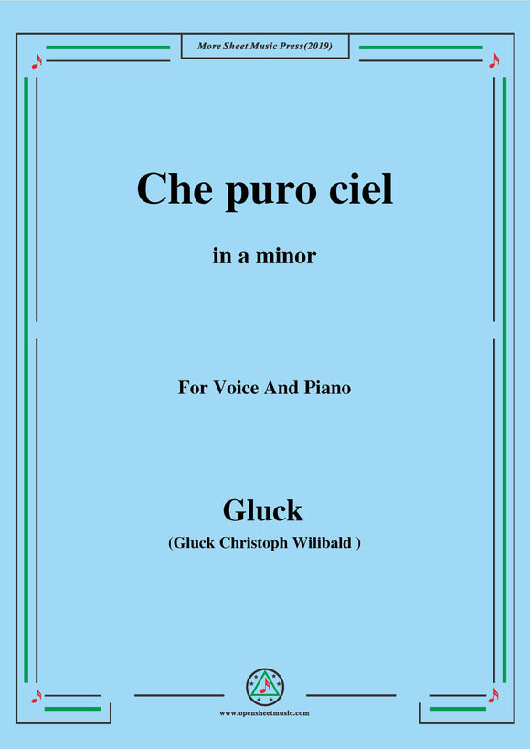 Gluck-Che puro ciel,from 'Orfeo ed Euridice'