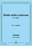 Goudimel-Hodie nobis coelorum,for A cappella