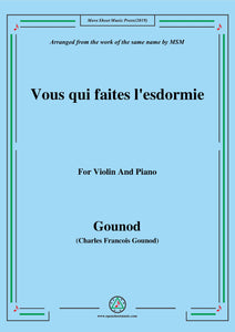 Gounod-Vous qui faites l'esdormie