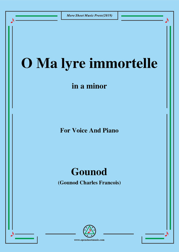 Gounod-O Ma lyre immortelle,from 'Sapho'