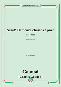 Gounod-Salut!Demeure chaste et pure,in A flat Major