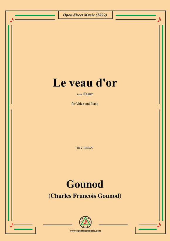 Gounod-Le veau d'or,from 'Faust,CG 4'