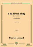 Gounod-The Jewel Song(Que Vois Je Là?),in E Major,for Voice and Piano