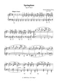 Grieg-Springdans Op.47 No.6,for Piano