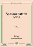 Grieg-Sommeraften Op.71 No.2,for Piano