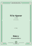 Halévy-Si la rigueur,from La Juive,for Voice and Piano