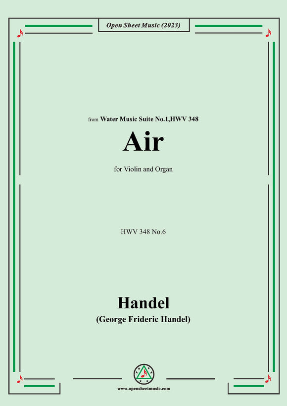 Handel-Air,HWV 348 No.6,for Violin and Organ