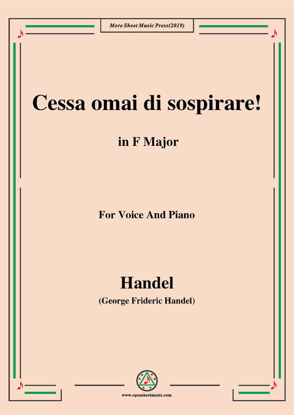 Handel-Cessa omai di sospirare,from 'Giulio Cesare'