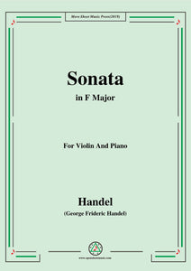 Handel-Violin Sonata
