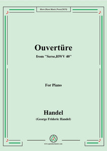 Handel-Ouvertüre,from Serse,HWV 40