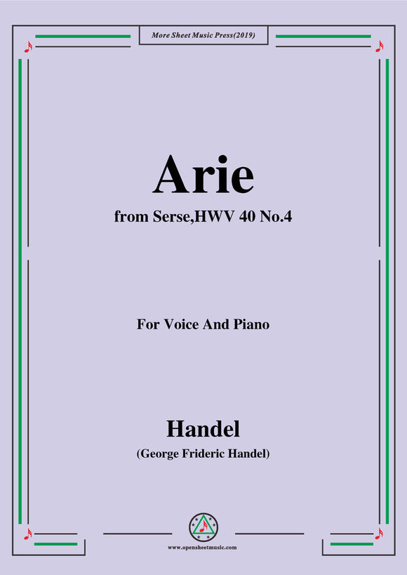 Handel-Arie,from Serse HWV 40 No.4