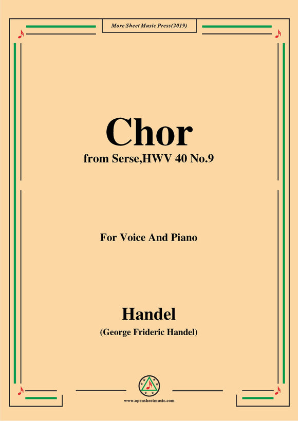 Handel-Chor,from Serse HWV 40 No.9