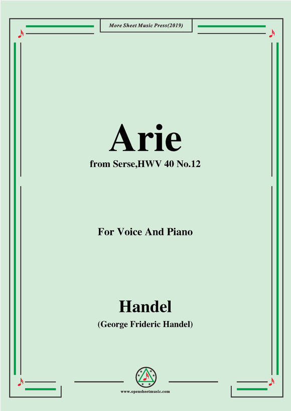 Handel-Arie,from Serse HWV 40 No.12