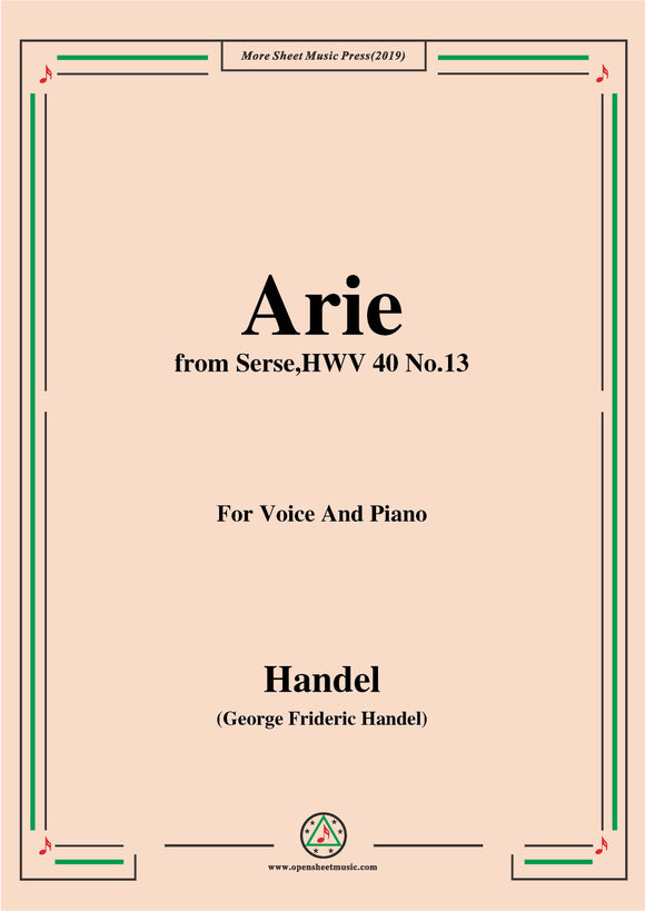 Handel-Arie,from Serse HWV 40 No.13
