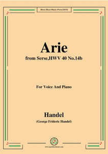 Handel-Arie,from Serse HWV 40 No.14b