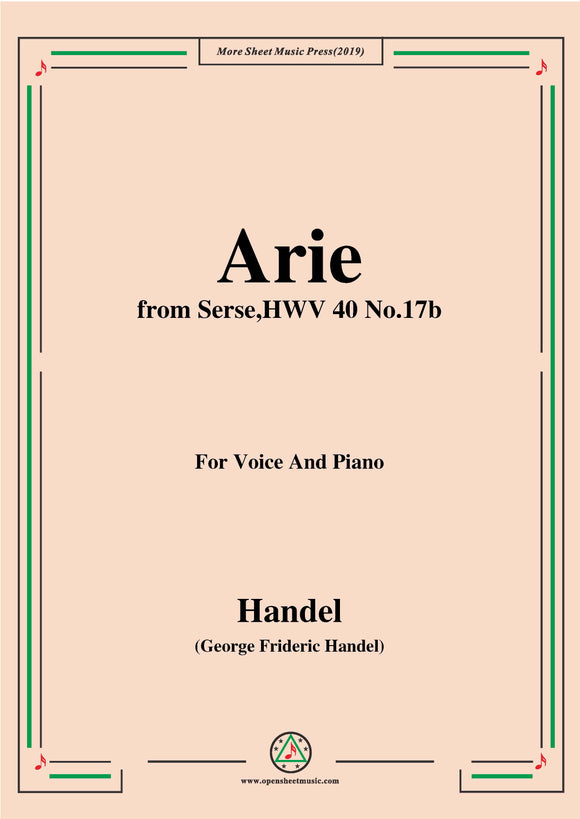 Handel-Arie,from Serse HWV 40 No.17b