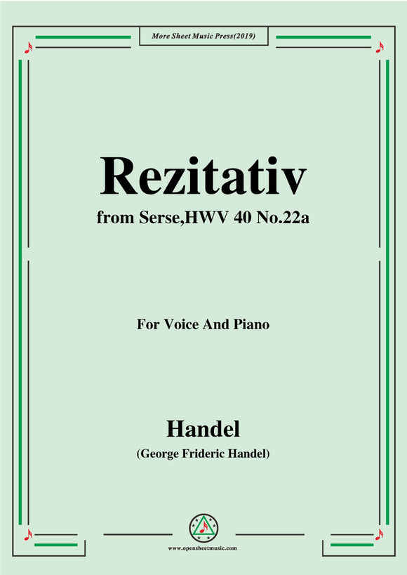 Handel-Rezitativ,from Serse HWV 40 No.22a