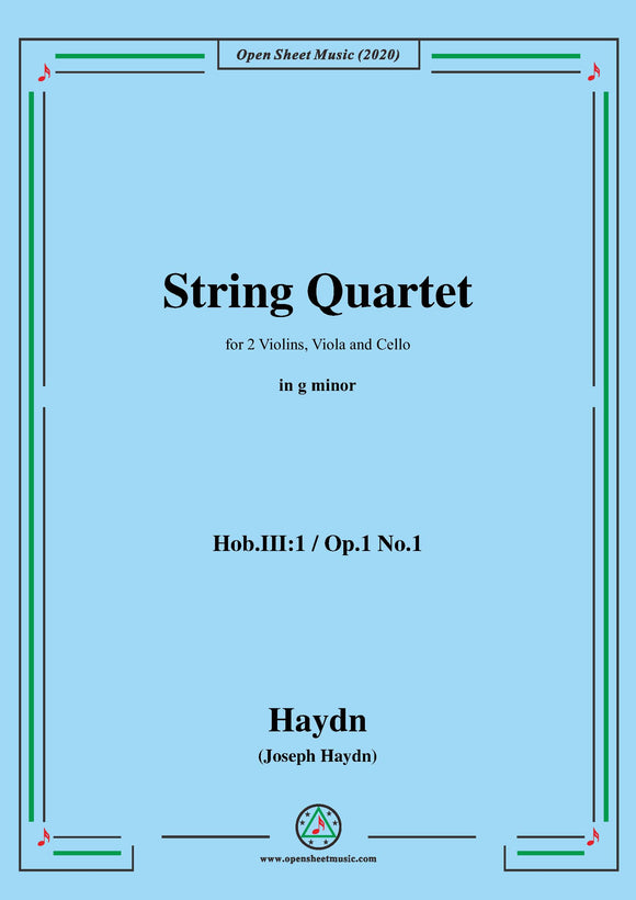 Haydn-String Quartet in g minor,Hob.III:1,Op.1 No.1
