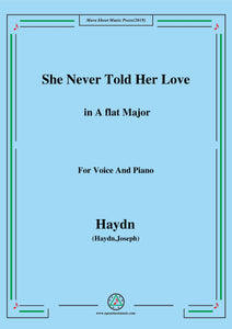 Haydn-She Never Told Her Love