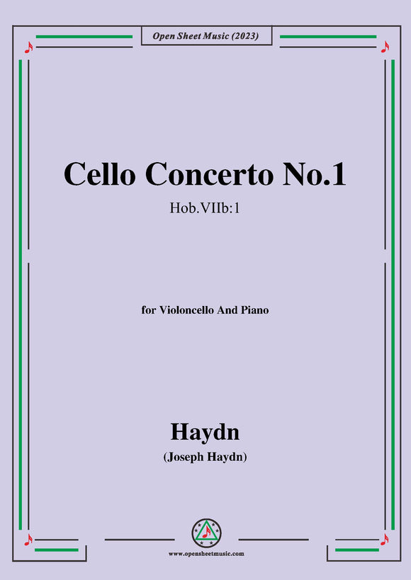 Haydn-Cello Concerto No.1,in C Major,Hob.VIIb:1,for Cello and Piano