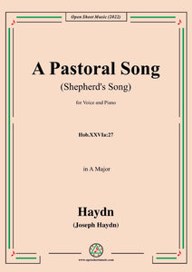 Haydn-A Pastoral Song(Shepherd's Song),Hob.XXVIa:27,in A Major