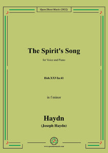 Haydn-The Spirit's Song(Hark!What I tell to Thee!),Hob.XXVIa:41,in f minor