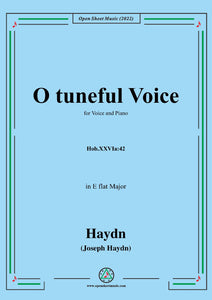 Haydn-O tuneful Voice,Hob.XXVIa:42,in E flat Major,for Voice and Piano