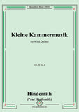 Hindemith-Kleine Kammermusik(1922),Op.24 No.2