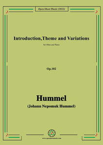 Hummel-Introduction,Theme and Variations,Op.102,for Oboe and Piano