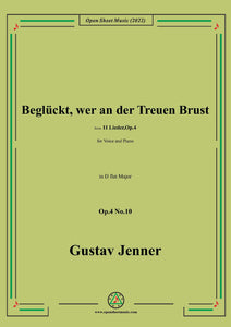 Jenner-Beglückt,wer an der Treuen Brust