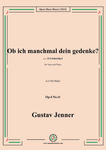 Jenner-Ob ich manchmal dein gedenke?