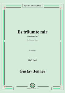 Jenner-Es träumte mir