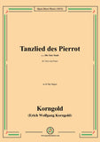 Korngold-Tanzlied des Pierrot,from Die Tote Stadt,for Voice and Piano