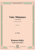 Koussevitzky-Valse Miniature,Op.1 No.2