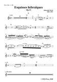 Krein-Esquisses hébraïques,Op.12,for Clarinet and String Quartet
